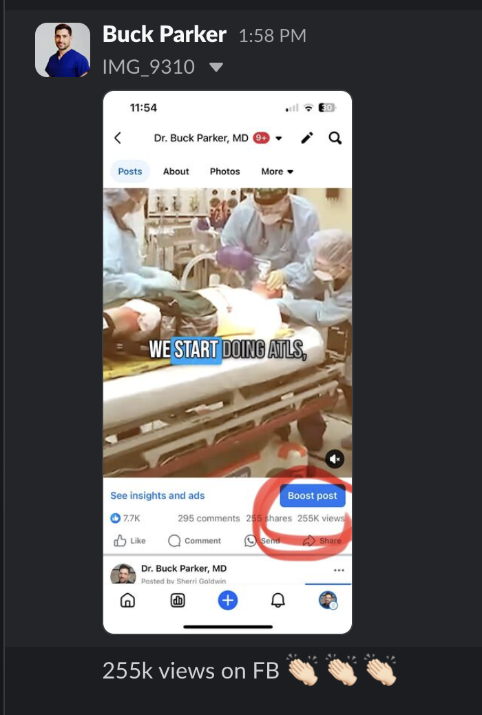 Dr. Buck Parker after - 255K views